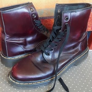 Oxblood Combat Boots
